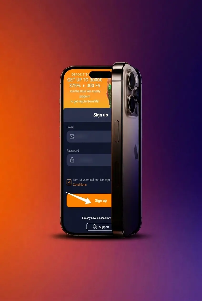 Step-by-step guide to claiming a Basswin bonus in the UK including registration, deposit, and promo code entry