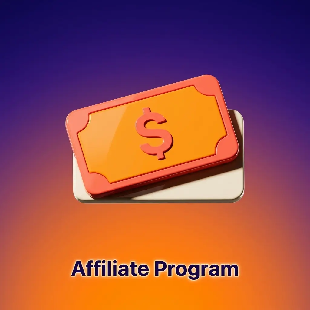 Affiliate program dashboard and payout tiers