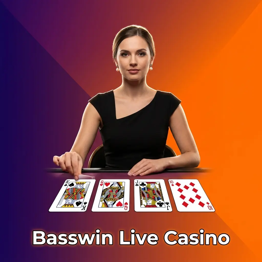 Live casino studio dealer table